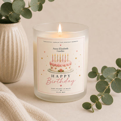 Birthday Gift for Her, Happy Birthday Candle, Birthday Cake Candle, Candle Gift for Her, Gift for Mum, Sister, Friend, Birthday Present