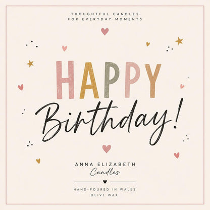 Birthday Gift for Her, Happy Birthday Candle, Cute Birthday Gift, Candle Gift for Her, Birthday Present for Mum, Sister, Friend