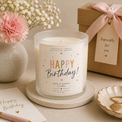Birthday Gift for Her, Happy Birthday Candle, Cute Birthday Gift, Candle Gift for Her, Birthday Present for Mum, Sister, Friend