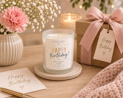 Birthday Gift for Her, Happy Birthday Candle, Cute Birthday Gift, Candle Gift for Her, Birthday Present for Mum, Sister, Friend