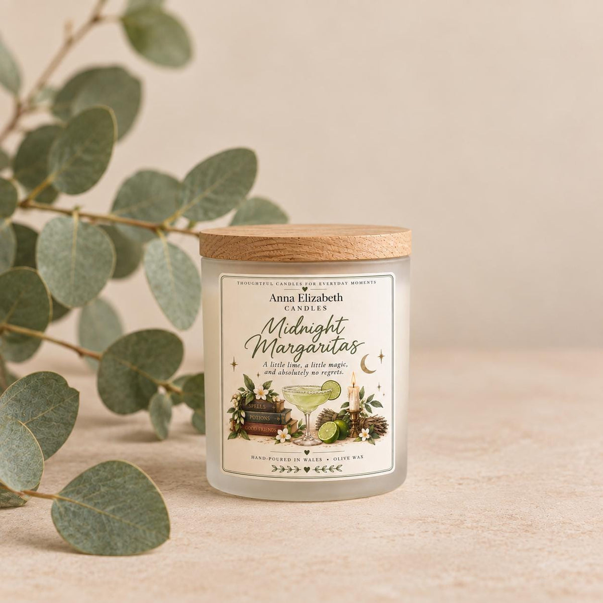 Midnight Margaritas Candle, Witchy Candle, Magic Inspired Candle, Autumn Candle, Margarita Gift, Cosy Home Gift, Themed Candle