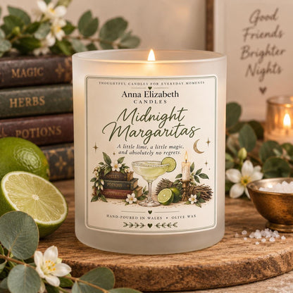 Midnight Margaritas Candle, Witchy Candle, Magic Inspired Candle, Autumn Candle, Margarita Gift, Cosy Home Gift, Themed Candle