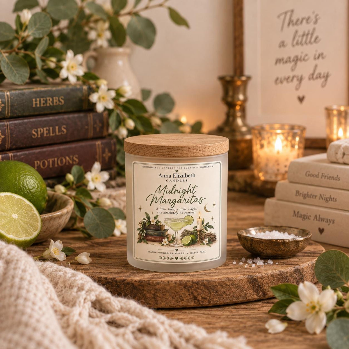 Midnight Margaritas Candle, Witchy Candle, Magic Inspired Candle, Autumn Candle, Margarita Gift, Cosy Home Gift, Themed Candle