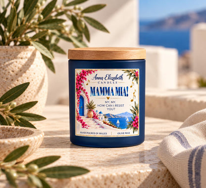 Mamma Mia Inspired Candle, Musical Theatre Gift, Mamma Mia Gift, ABBA Inspired Candle, Theatre Lover Gift, Musical Candle
