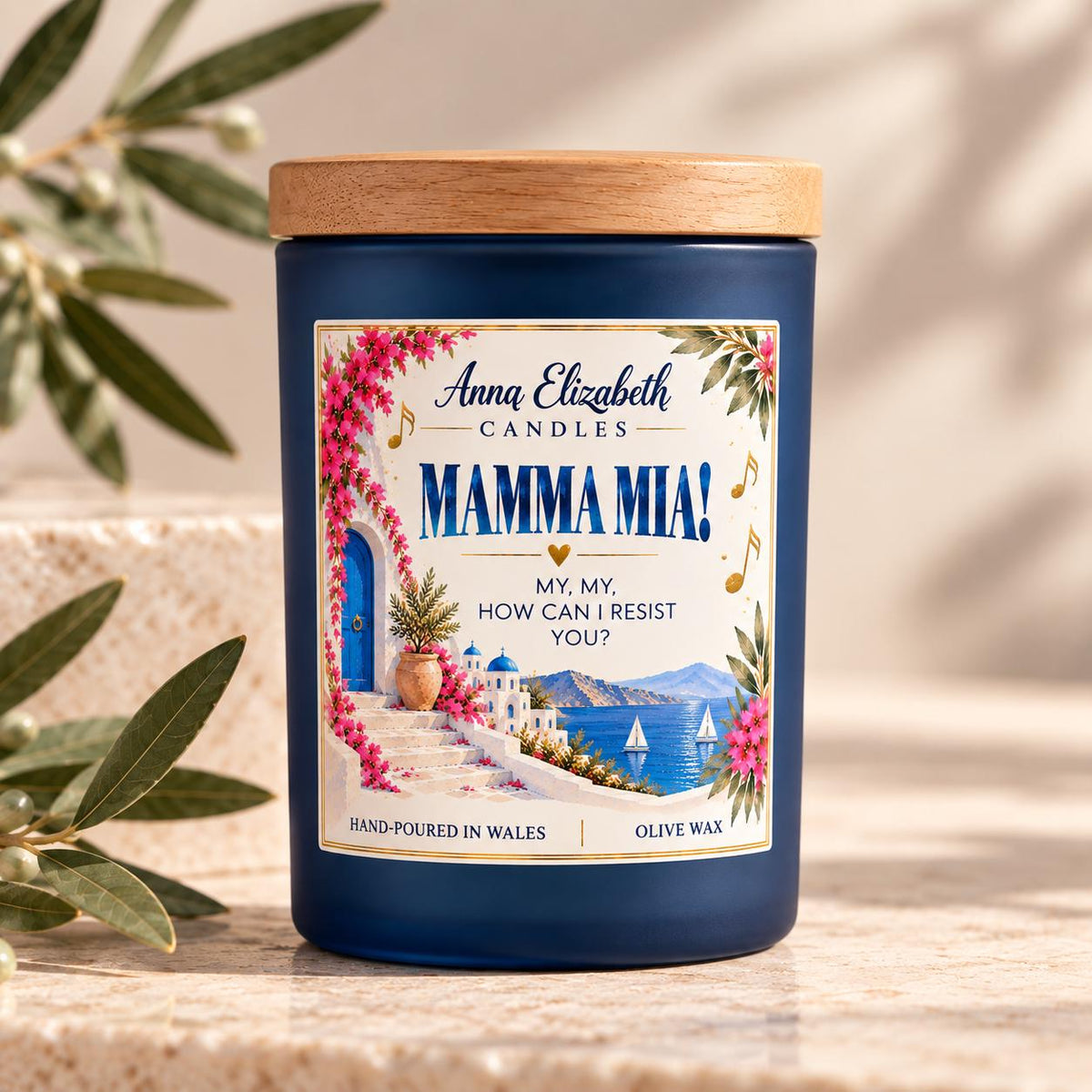Mamma Mia Inspired Candle, Musical Theatre Gift, Mamma Mia Gift, ABBA Inspired Candle, Theatre Lover Gift, Musical Candle