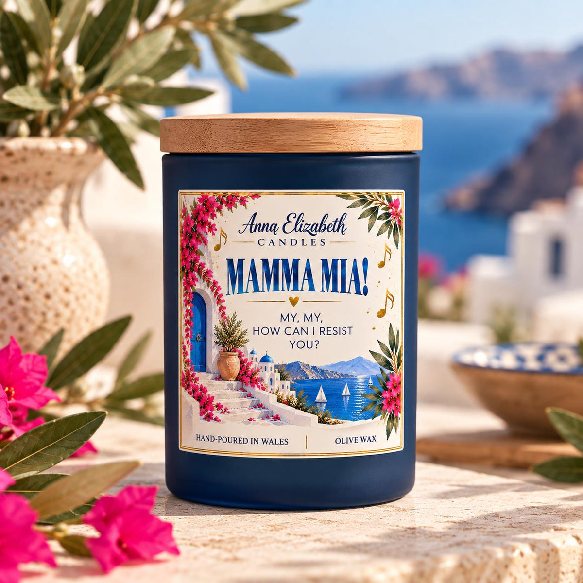 Mamma Mia Inspired Candle, Musical Theatre Gift, Mamma Mia Gift, ABBA Inspired Candle, Theatre Lover Gift, Musical Candle